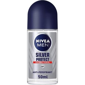 نيفيا رول أون رجالي سيلفر بروتكت 50 مل - Nivea Roll On Men Silver Protect 50 ml