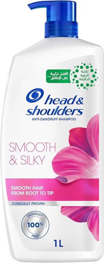 هيد اند شولدرز شامبو بخاخ انسيابي وحريري 1 لتر - Head & Shoulders Smooth And Silky Shampoo Spray 1 Liter