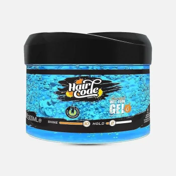 هيركود جل شعر برطمان أزرق 200 جم - Hair Code Hair Gel Blue Jar 200 g